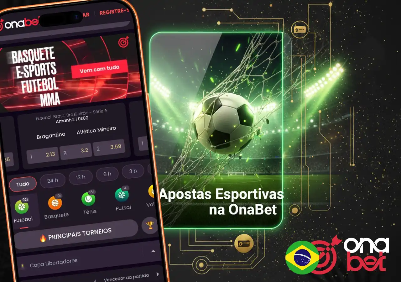 Apostas esportivas na Onabet com foco em futebol e grandes eventos para usuários no Brasil.